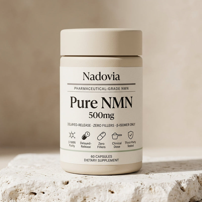 NMN Pur 500mg — 60 Gélules | Stimulateur de NAD+ pour l'énergie et la longévité